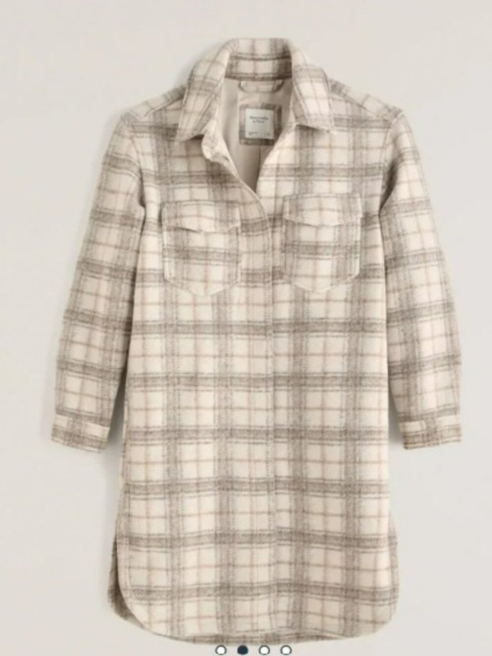 Abercrombie & Fitch Plaid Utility Shacket M